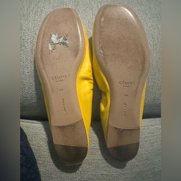 CELINE Yellow Flats - Picture 3 of 3